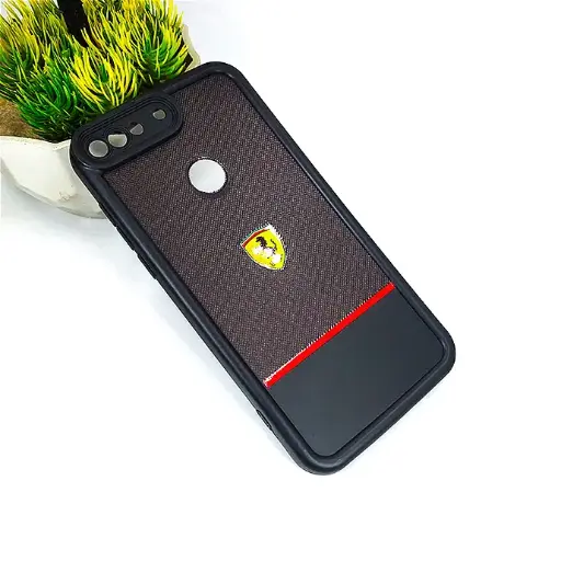 [PO18BHUY7P18-31-2] Huawei Y7 Prime 2018|Honor 7C Logo Soft Silicone Printed Back Case (Black)