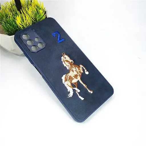 [PO43BSA71-2-17] Samsung A71 4G Santa Barbara Polo Back Case (Navy Blue)