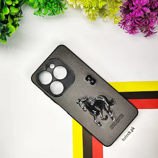 [PO43BTSPRK20C-2-9] Tecno Spark 20C|Spark Go 2024|Pop 8|Hot 40i|Smart 8|Smart 8 Plus|Smart 8 Pro Santa Barbara Polo Back Case (Gray)