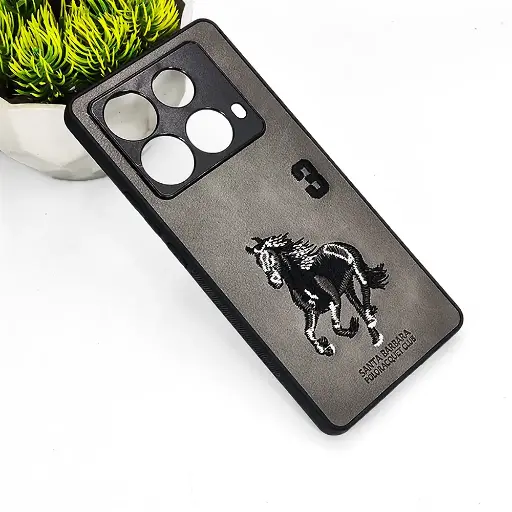 [PO43BINOT40-2-9] Infinix Note 40 4G|5G Santa Barbara Polo Back Case (Gray)