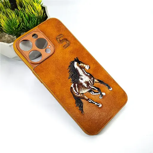 [PO43BIP15PMX-2-13] iPhone 15 Pro Max Santa Barbara Polo Back Case (Brown)