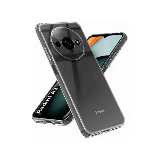 [PO7BMIA3-5] Xiaomi Redmi A3|Redmi A3x WithOut Bumper TPU|Transparent Back Case