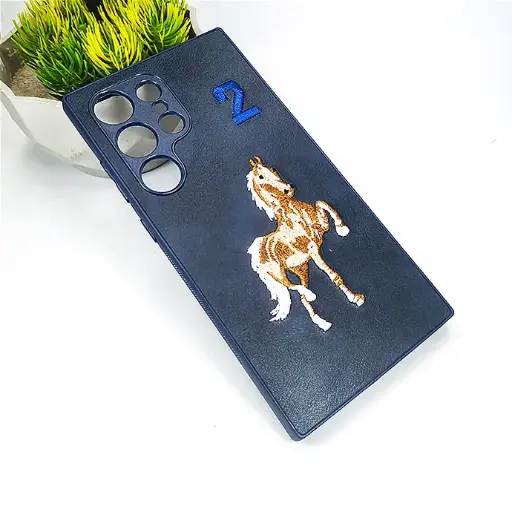 [PO43BSS24U-2-17] Samsung Galaxy S24 Ultra Santa Barbara Polo Back Case (Navy Blue)