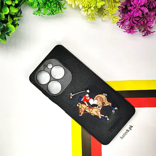 [PO43BTSPRK20C-2-2] Tecno Spark 20C|Spark Go 2024|Pop 8|Hot 40i|Smart 8|Smart 8 Plus|Smart 8 Pro Santa Barbara Polo Back Case (Black)