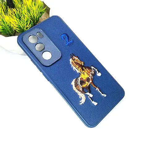 [PO43BORNO12-2-17] Oppo Reno 12 Santa Barbara Polo Back Case (Navy Blue)