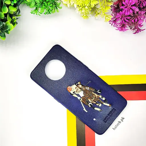 [PO43BOP7T-2-17] OnePlus 7T Santa Barbara Polo Back Case (Navy Blue)