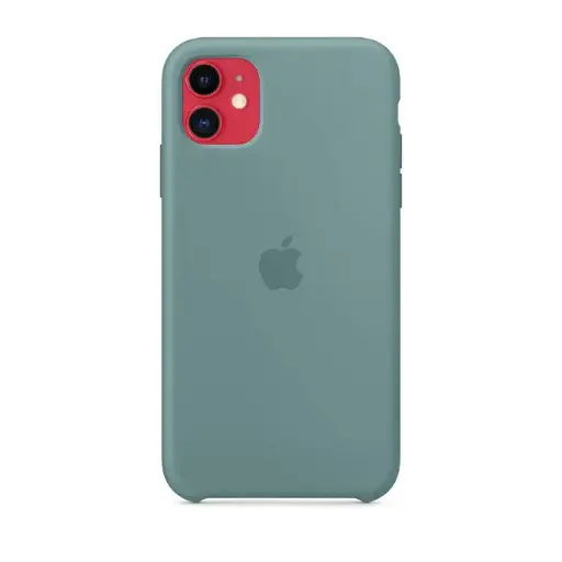 [PO23BIPXIR-1-11] iPhone 11 Orginal Official Soft Silky Back Case (Green)