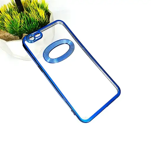 [PO29BOA57-8-3] Oppo A57 Old CD-Chrome Camera Mobile Pouch (Blue)