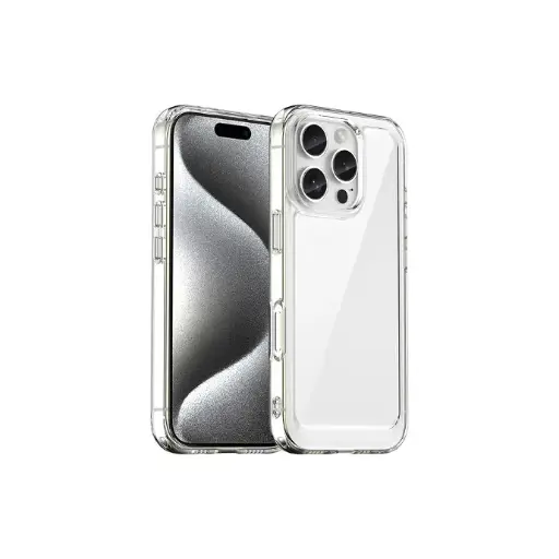 [PO7BIP16PR-3] iPhone 16 Pro Dust Plug Tpu|Transparent Back Case