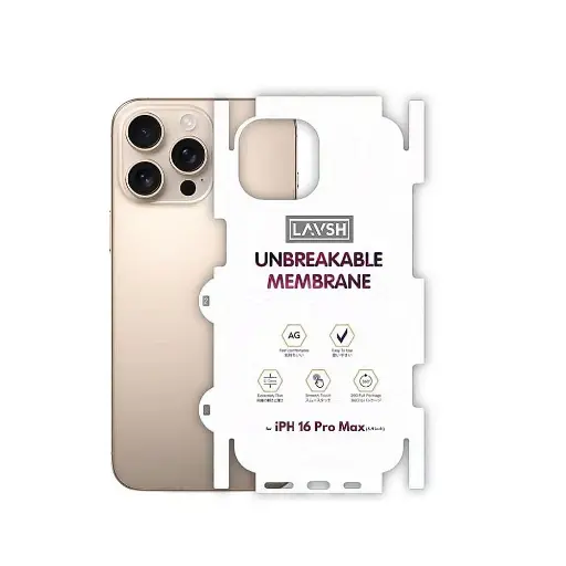 [PL10IP16PMX-3] iPhone 16 Pro Max 360° Unbreakable Membrane Sheet - Complete Protection