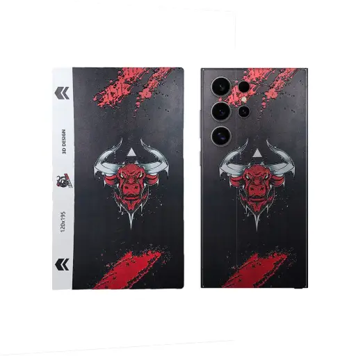 [SKIN-19-BULL] 3D Printed Mobile Back Customize Skin (Bull)