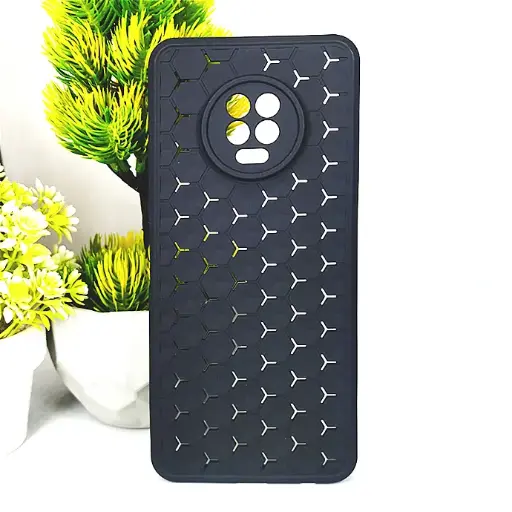 [PO14BINOT7-49-2] Infinix Note 7 Heat Dissipation Soft Silicone Back Case (Black)