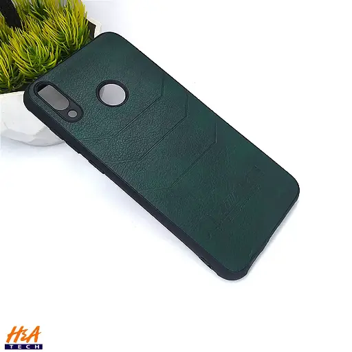[PO18BHUHN8C-1-11] Huawei Honor 8C AMG Logo Leather Back Case (Green)