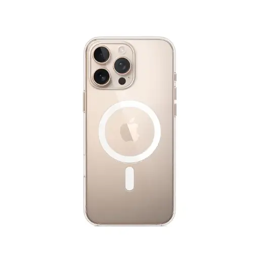 [PO7BIP16PR-11] iPhone 16 Pro Magnetic Magsafe Wirelees Transparent Back Case