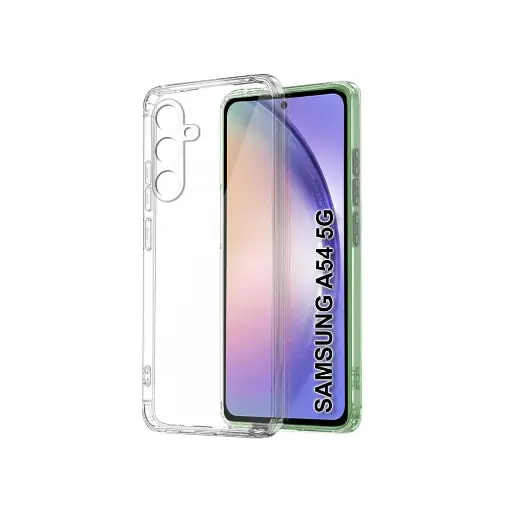 [PO7BSA54-3] Samsung Galaxy A54 Dust Plug TPU|Transparent Back Case