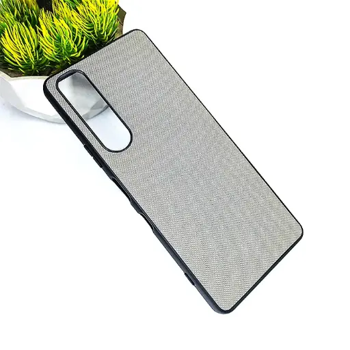 [PO32BXPR5MRKIII-3-9] Sony Xperia 5 Mark iii Doated Texture Hard Leather Back Case (Gray)