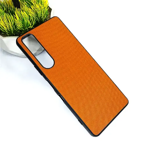 [PO32BXPR5MRKIII-3-13] Sony Xperia 5 Mark iii Doated Texture Hard Leather Back Case (Brown)