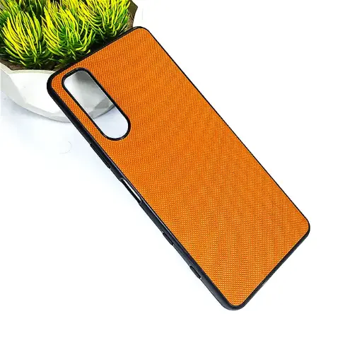 [PO32BXPR5MRKII-3-13] Sony Xperia 5 Mark ii Doated Texture Hard Leather Back Case (Brown)