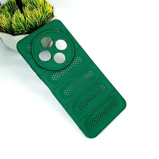[PO14BMI14C-45-11] Redmi 14C Cooling Mesh Silicone Back Case (Green)