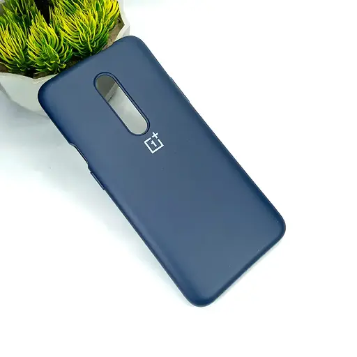 [PO23B1PL8-1-17] OnePlus 8 Soft Silky Back Case Navy Blue • Official Slim Silicone Cover