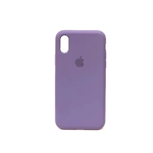 [PO23BIP8X-1-41] iPhone X/XS Original Official Soft Silky Back Case (Header Purple)