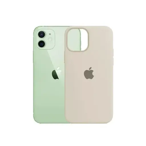 [PO23BIP12PR-1-36] iPhone 12 Pro|iPhone 12 Official Soft Silky Back Case (Natural Titanium)