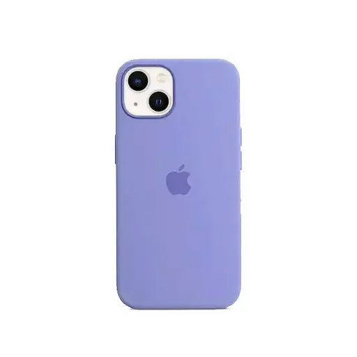 [PO23BIP13-1-25] iPhone 13|iPhone 14 Original Official Soft Silky Back Case (Blue Gray)