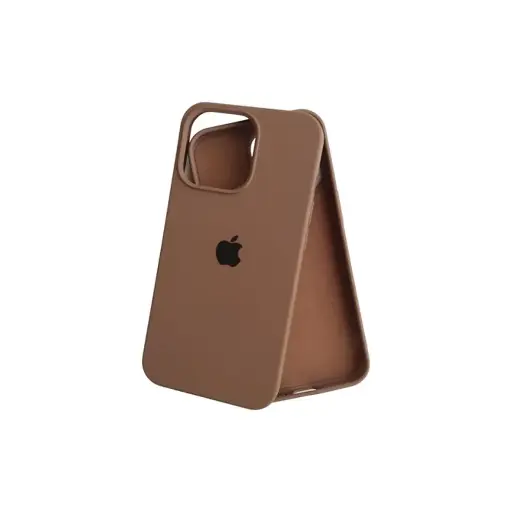 [PO23BIP15-1-42] iPhone 15 Official Soft Silky Back Case (Desert Titanium)