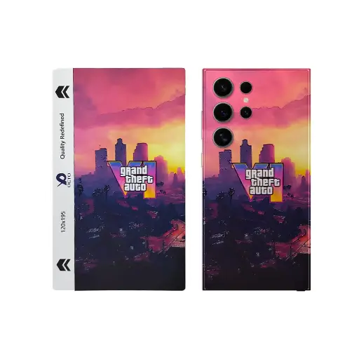 [SKIN-19-GTA] 3D Printed Mobile Back Customize Skin ( GTA VI )