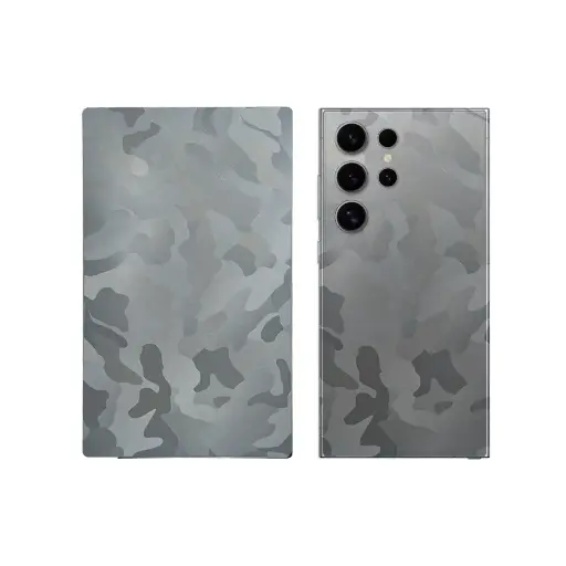 [SKIN-18-7] Leather Mobile Back Customize Skin (Silver)
