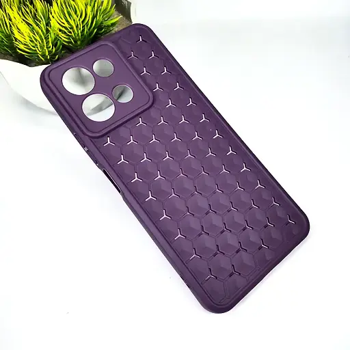 [PO14BVIY28-49-12] Vivo Y28 4G 5G Heat Dissipation Soft Silicone Back Case - Purple
