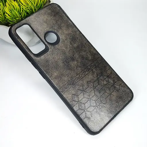 [PO18BTPOV4-3-18] Tecno Pouvoir 4/LC7/LC8 Puloka Leather Case (Zinc)