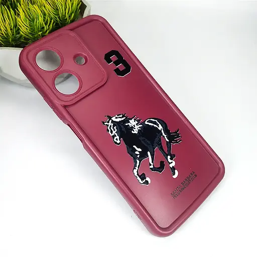 [PO14BORLMNOT60-19-21] Oppo Realme Note 60 Printed Soft Silicone Back Case (Maroon)