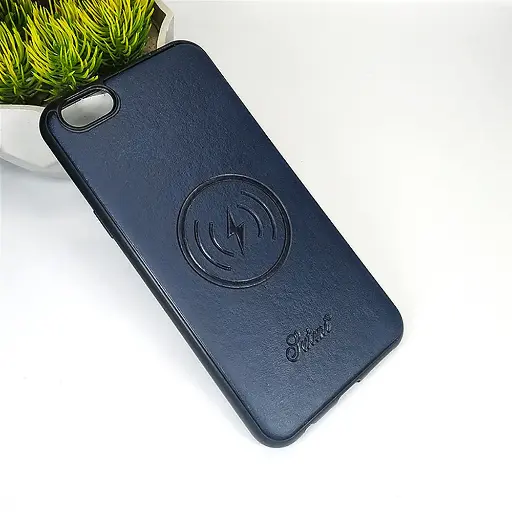 [PO18BOF3-20-17] Oppo F3 Wireless Logo Leather Back Case - Stylish Navy Blue Protection