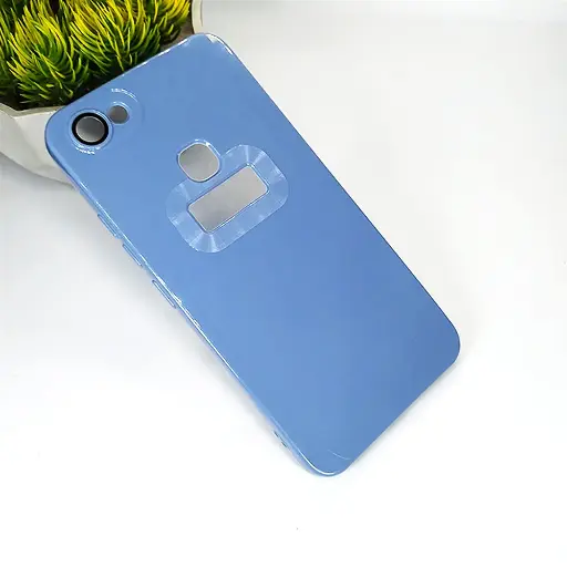 [PO14BVIY83-9-25] Vivo Y83 Matte Camera Lens Soft Silicone Back Case - Blue Gray