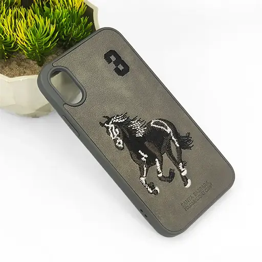 [PO43BIP8X-9-36] iPhone XS|X Santa Barbara Polo Racquet Club Back Case (Natural Titanium)