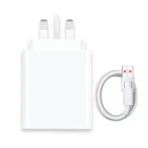 Mi 120W Charger Combo (Type-A) with A to C Cable 3Pin White 