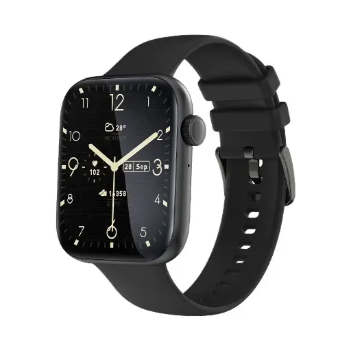 Qwatch Bluetooth Calling Smart Watch Black 