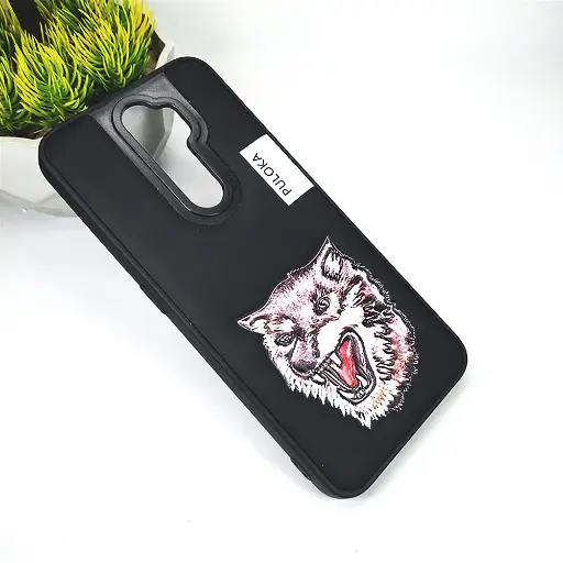 [PO43BOA9TW-8-2] Oppo A5(2020)/A9(2020) 3D Punch Printed Back Case (Black)