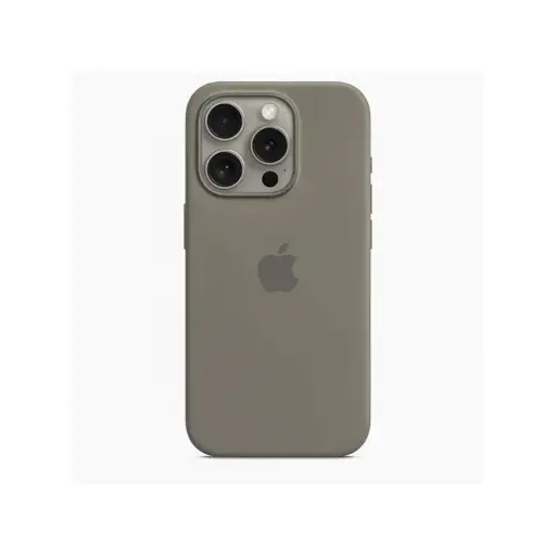 [PO23BIP15-1-36] iPhone 15 Official Soft Silky Back Case (Natural Titanium)