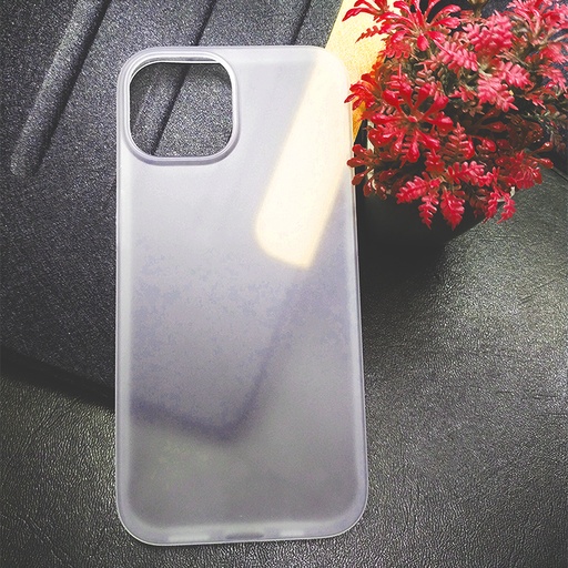 [PO4BIP15-3-30] iPhone 15|iPhone 14|iPhone 13 Hard Paper Back Case (Crystal)
