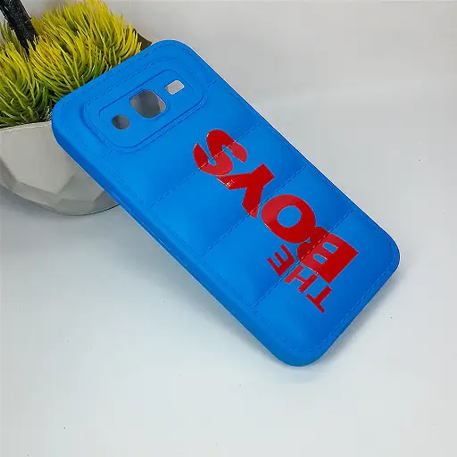 [PO14BSJ5-18-3] Samsung Galaxy J5 Puffer Case - Soft Silicone Back, Blue