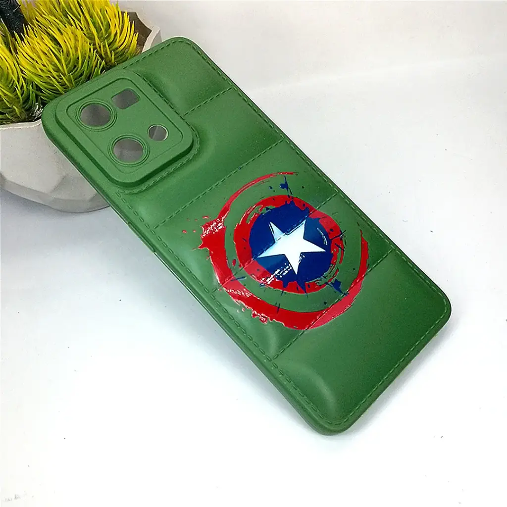 [PO14BOF21PR-18-11] Green 3D Puffer Printed Soft Silicone Back Case for Oppo F21 Pro 4G