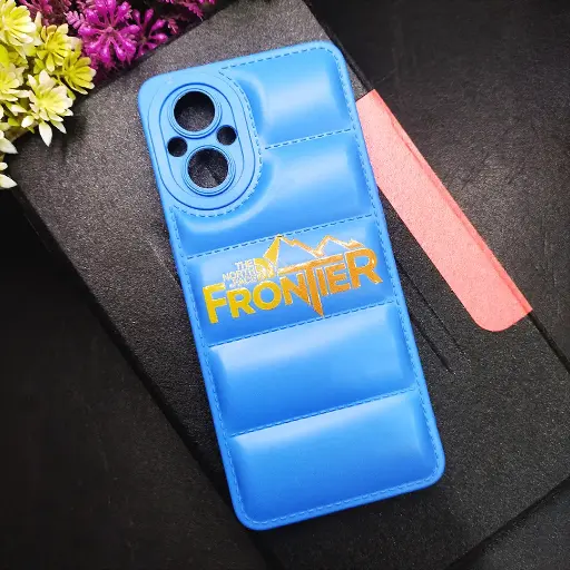 [PO14BOF21PR 5G-18-3] Oppo F21 Pro 5G/Reno 7 5G/A96 5G 3D Puffer Back Printed Soft Silicone Back Case (Blue)