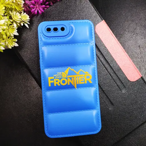 [PO14BOA3S-18-3] Oppo A3S/A5/A12E/Realme C1 3D Puffer Printed Soft Silicone Back Case - Blue