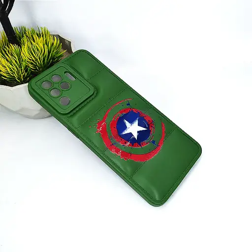 [PO14BOF19PR-18-11] Green 3D Puffer Printed Soft Silicone Back Case for Oppo F19 Pro & A94