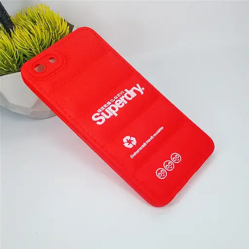 [PO14BOA83-18-4] Oppo A83 3D Puffer Back Printed Soft Silicone Back Case (Red)