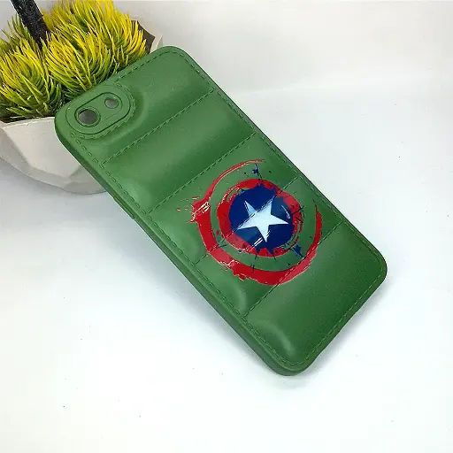 [PO14BOA83-18-11] Oppo A83 3D Puffer Back Printed Soft Silicone Back Case (Green)