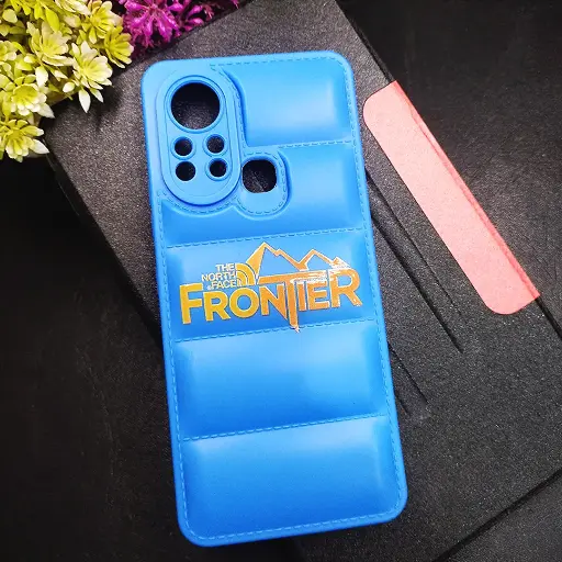 [PO14BIHOT11S-18-3] Infinix Hot 11s 3D Puffer Back Printed Soft Silicone Back Case (Blue)