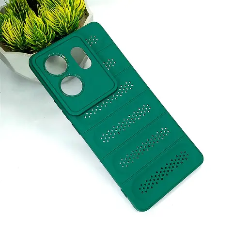 [PO14BIZRO30-45-11] Infinix Zero 30 4G Cooling Mesh Silicone Back Case (Green)